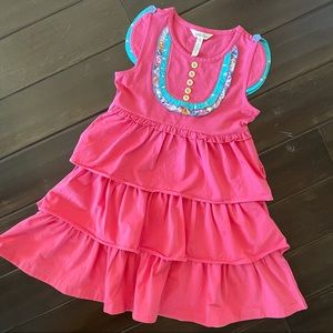 Matilda Jane Girls Pink Ruffle Dress